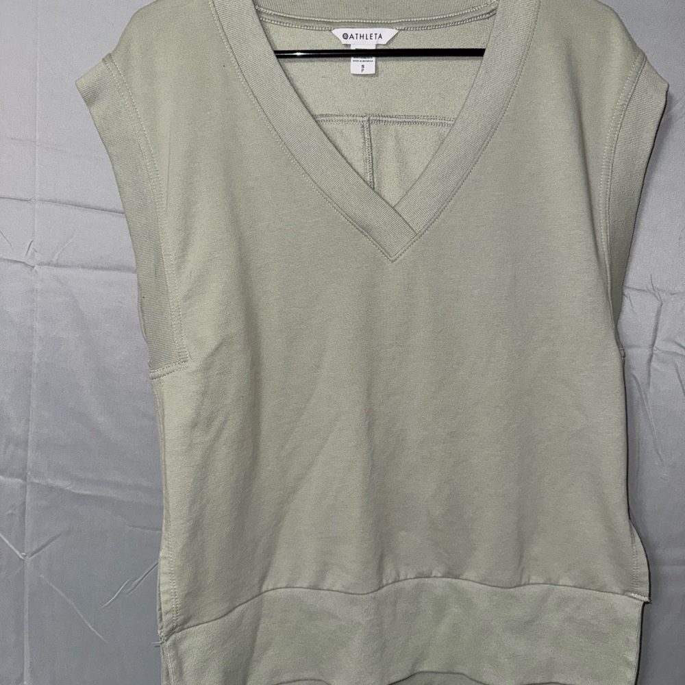 Athleta Retroterry sweatshirt vest